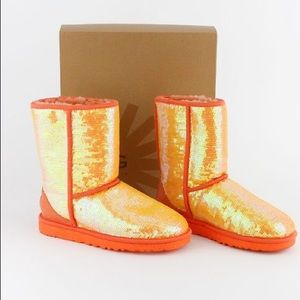 Orange Sparkly Uggs!